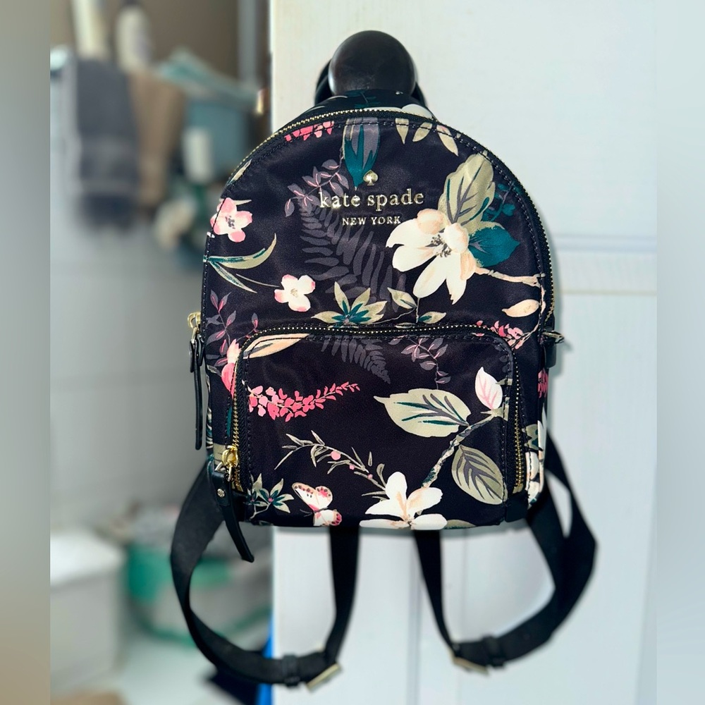 Kate Spade Floral Nylon Mini Backpack